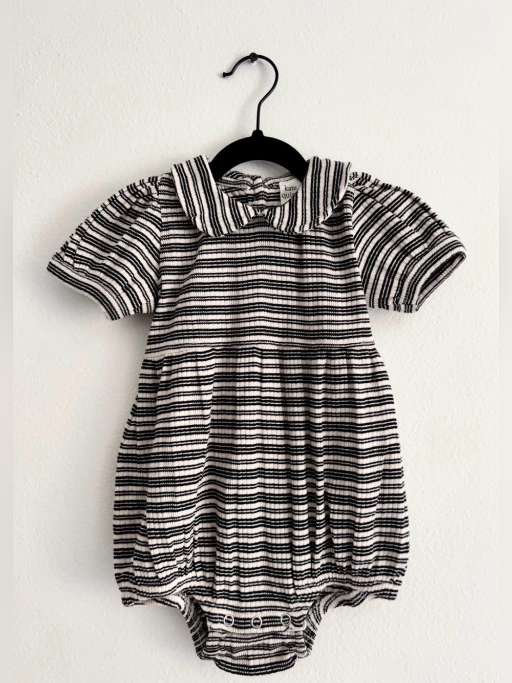 Striped Black & White Romper